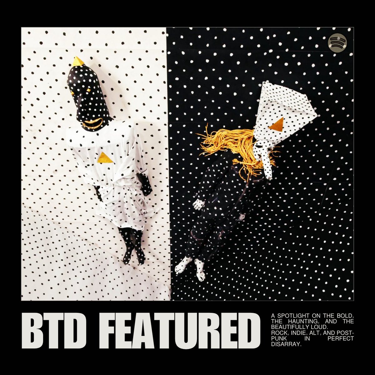 BTD featured — Updated
Curated by Between The Doors — a spotlight on the bold, the haunting, and the beautifully loud.
Rock, indie, alt, and post-punk in perfect disarray.
open.spotify.com/playlist/2j8JB…