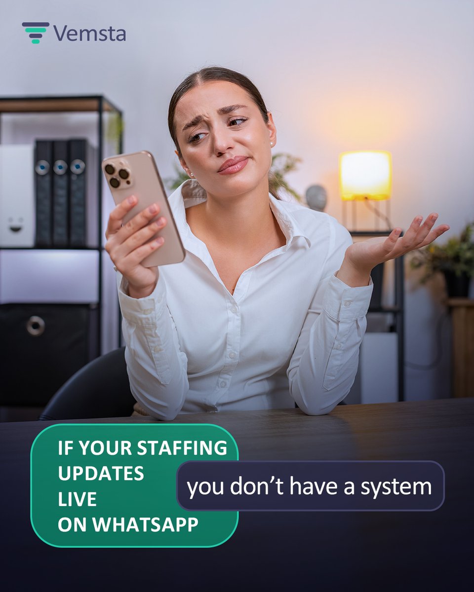 vemsta's tweet photo. Vemsta replaces scattered communication with one structured workflow —
where every update is tracked and visible.

https://t.co/IqV9S2lAdM

#Vemsta #HealthcareOperations #HospitalLeadership #HospitalStaffing #PredictivePlanning #HealthcareInnovation #VendorNeutral https://t.co/dt5sUI1hAB