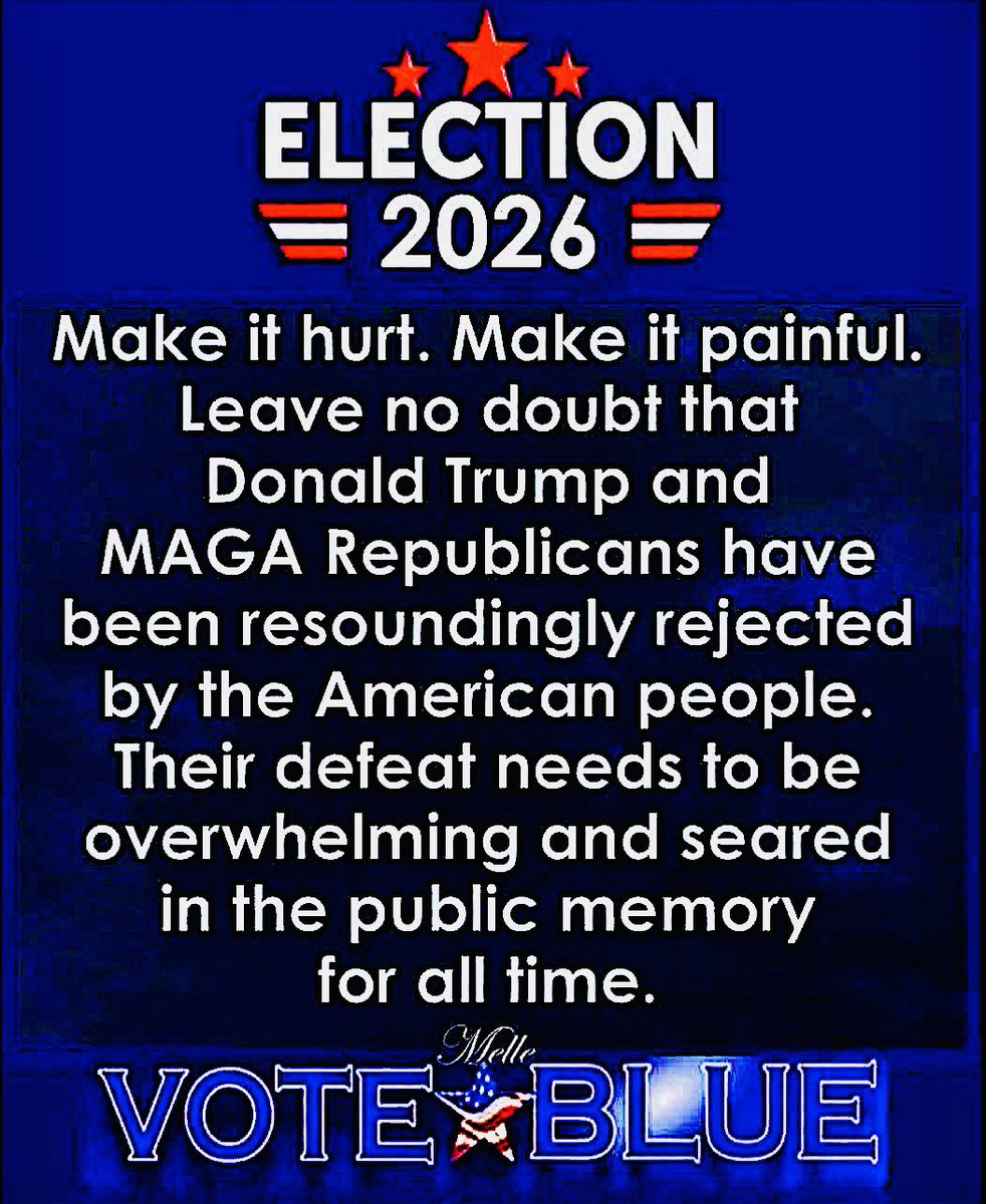 ZemanLynnZ's tweet image. leave no doubt…

#BlueMidterms2026 #VOTE