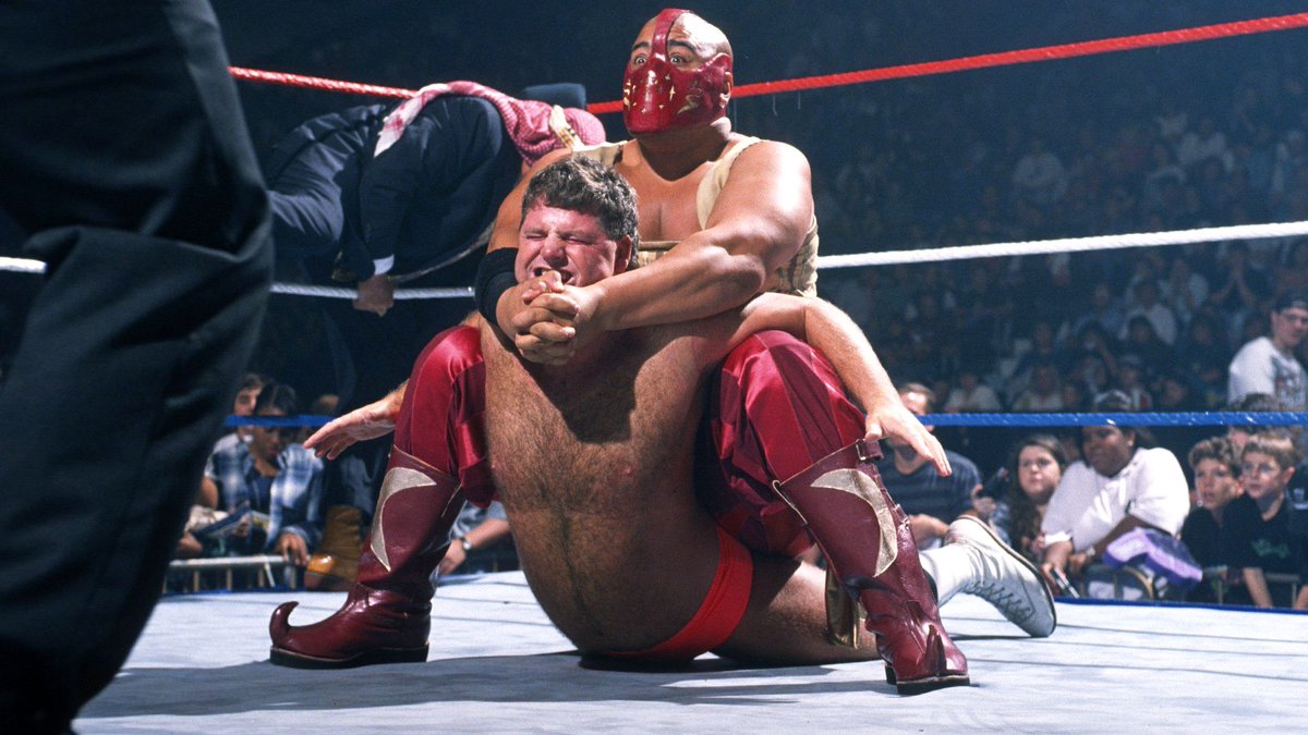 WWFWrestling1's tweet photo. 📸 WWF In-Ring Action! #WWF #WWE #TheSultan #Rikishi https://t.co/d1X1et2F5u