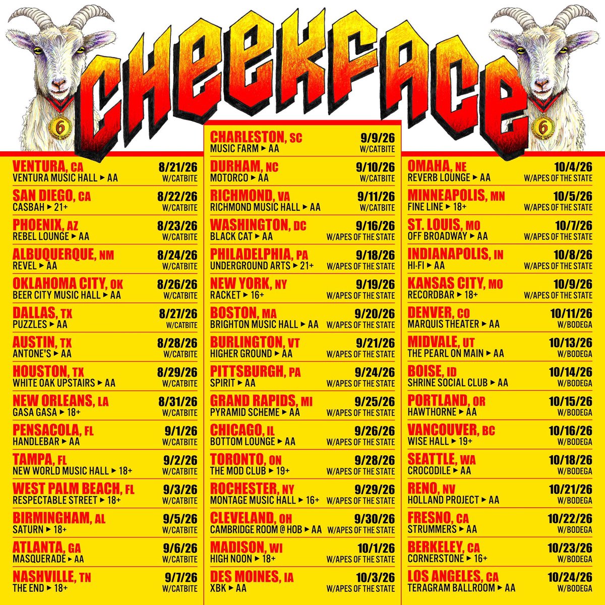 bonofiededge's tweet photo. This is not a test! It’s official @cheekfaceREAL is officially coming back to Utah!!! All my homies had better show up and support them!!!! https://t.co/20ADnhygq5