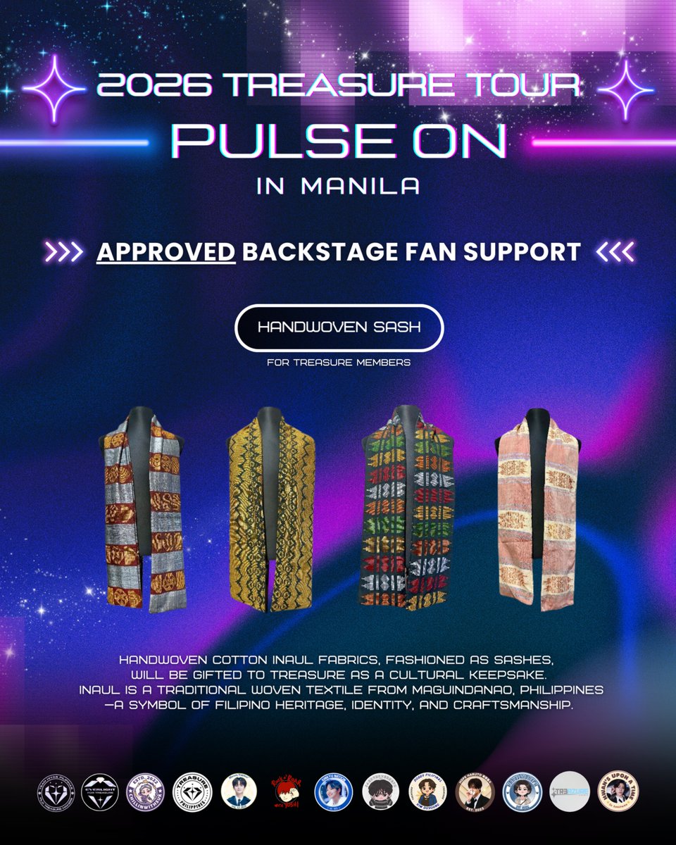 TeamHiyasPH's tweet photo. ᥫ᭡.ִֶָ𓂃ـــــ❥ــ٨ـــــــ❥ــ
2026 TREASURE TOUR [PULSE ON] IN MANILA

Hello Filo Teumes! 🩵✨
We’re now sharing the APPROVED BACKSTAGE FAN SUPPORT that will be given to TREASURE for their Manila stop 🎁💎

These gifts were lovingly put together to welcome TREASURE back and let them feel our support up close 🩵

Our warmest thanks to the fanbases for preparing the message books and all Teumes who submitted their fan letters and fanart 💌🎨 Every message and artwork carries so much love, and we hope these carefully prepared gifts reach TREASURE safely and let them feel the heartfelt support of Filo Teumes✨

#TREASURE_PulseOnMNL
#Hiyas_Pilipinas #TREASURE #트레저
