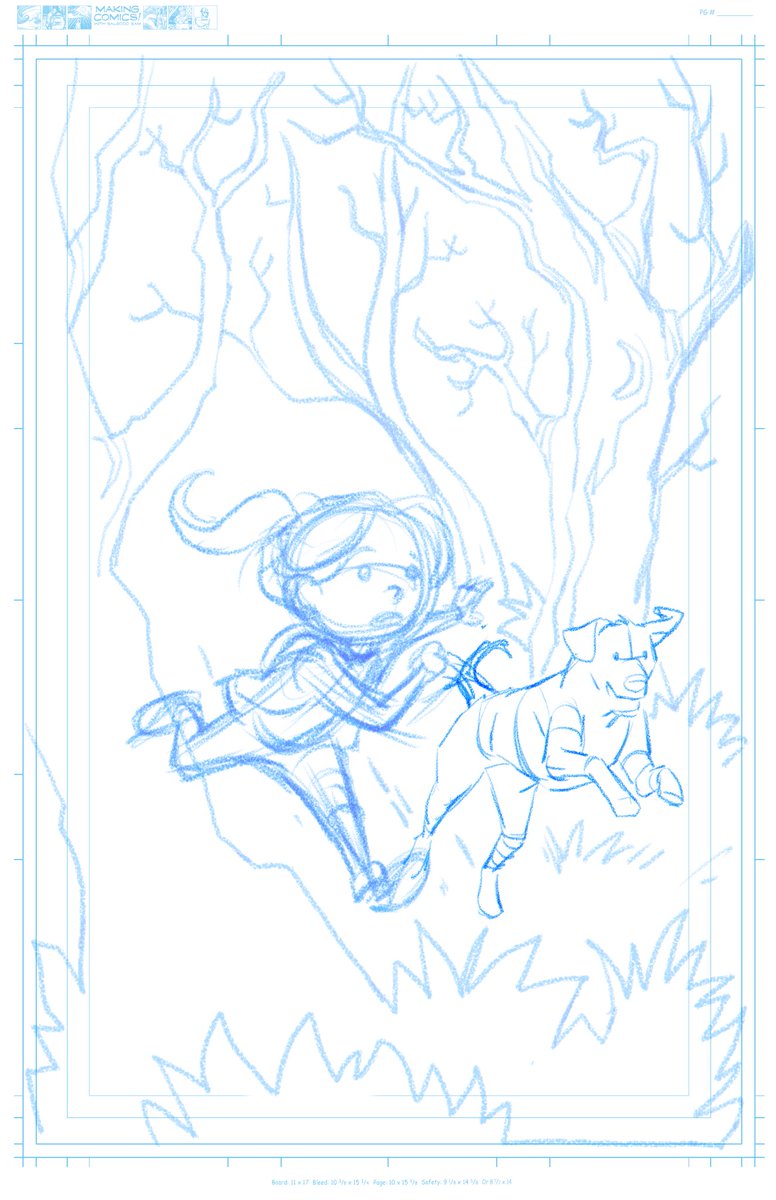 Thinking about my dog and girl comic 