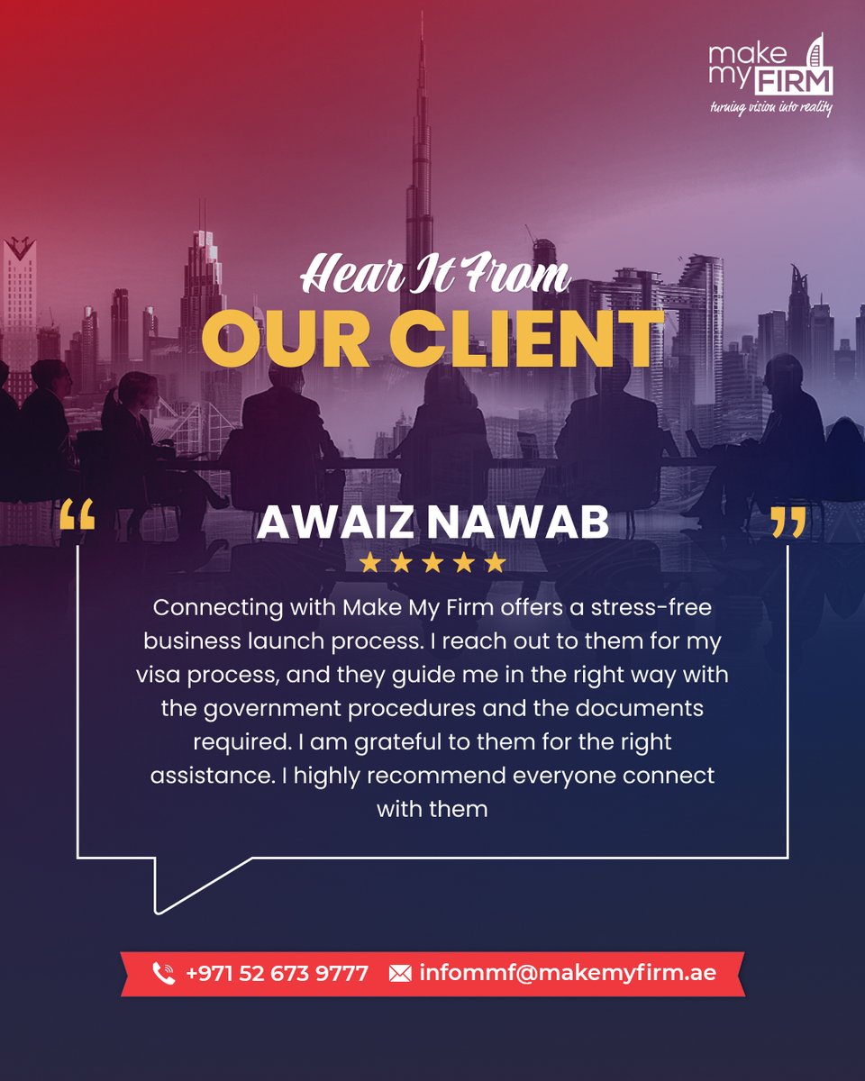 makemyfirmuae's tweet photo. We do understand how difficult it is to navigate your #businesslaunch process &amp; manage certain other things simultaneously. That is why we offer you guidance that helps you with your #visaprocess, #businesslicense, etc. 

https://t.co/JNKqgp8GWd

 #MakeMyFirm #BusinessConsulting https://t.co/hQdLnCuhX9