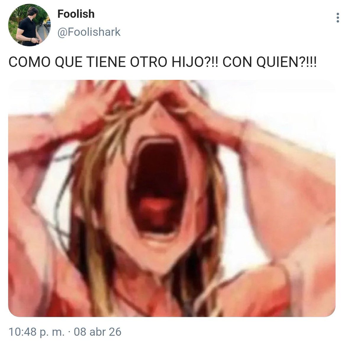 AbyShipper's tweet image. #Fooligetta #FooligettaAu
WHO THE HECK IS YOUR FATHER?!

Flsh llega a la casa de ex esposo para recoger a su hijo, pero en la puerta en vez de él, abre otro chico exactamente igual a el pero más joven.

"¿Buscas a mi papá o a mi hermano?"

¿HERMANO? ¿PAPÁ?! ¿QUE MIER-?!