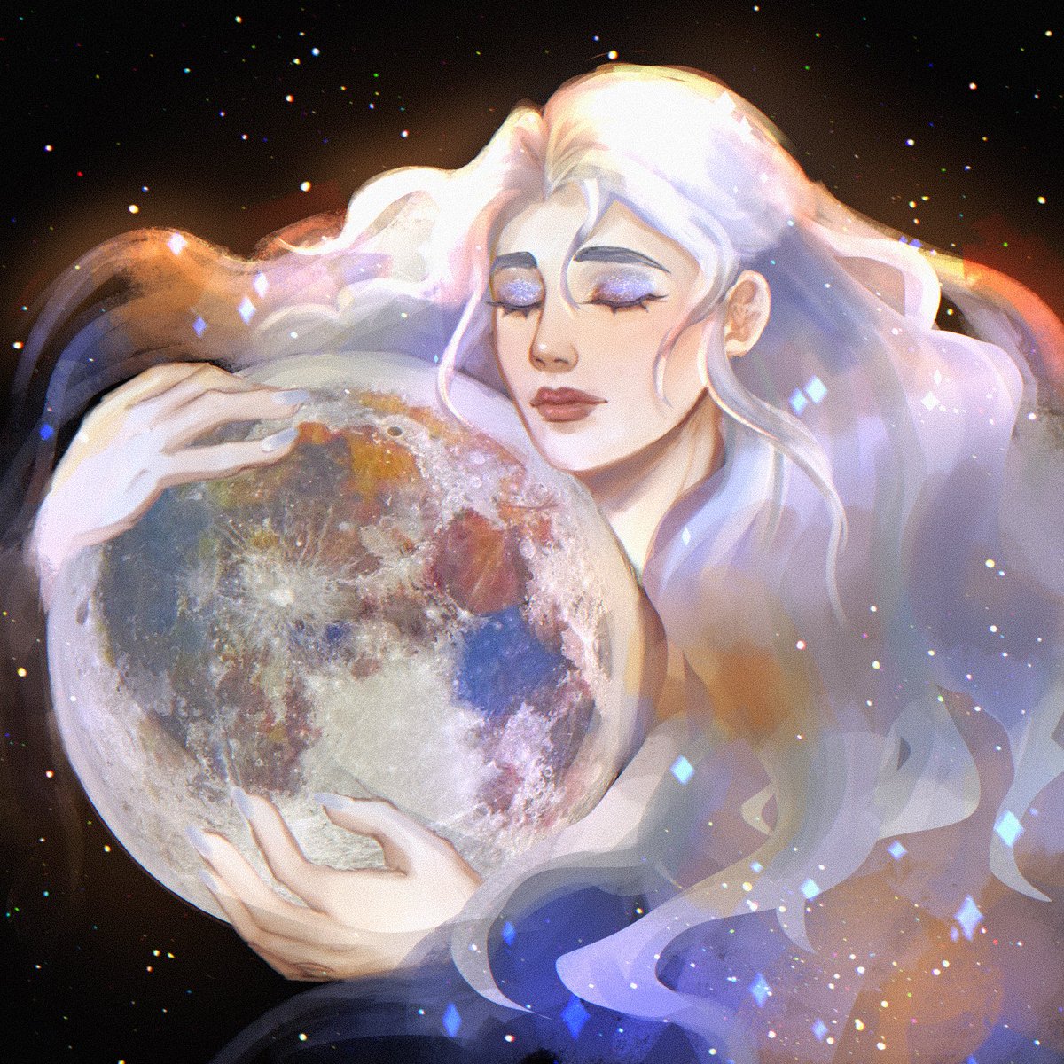 The most beautiful🩵🌕🌌