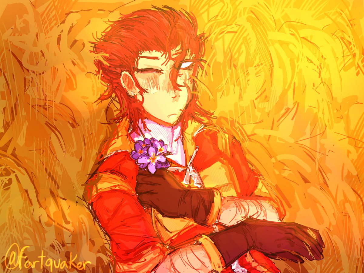 fartquaker's tweet photo. i missed ace so i gave him a forget me not because of reasons #DRDT #danganronpadespairtime #acemarkey https://t.co/glPS3qmETm