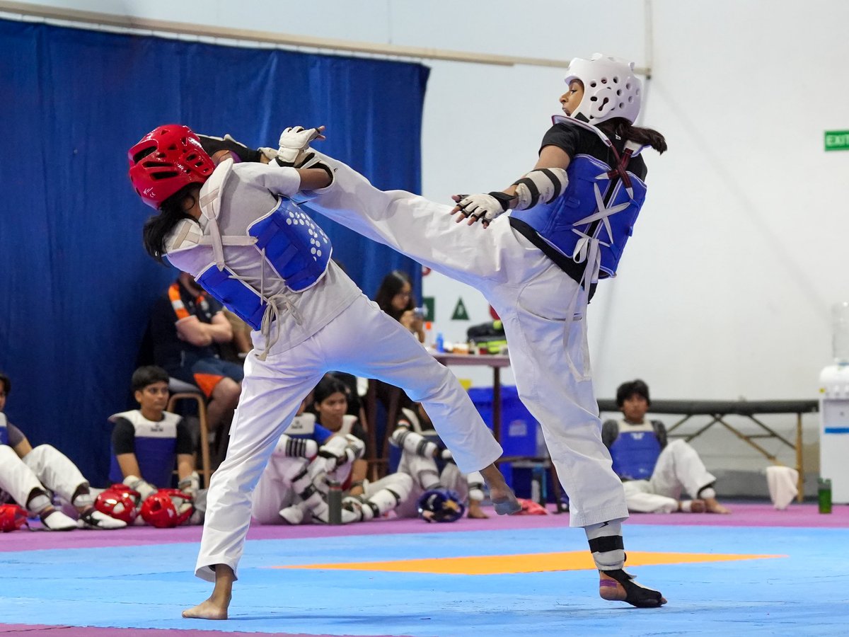 IIS_Vijayanagar's tweet image. Taekwondo Talent Hunt in full swing! 🔥

Technical sessions, sharp movements, and intense sparring rounds. 👊

The boys and girls are leaving nothing behind on the mat. 💥

Plenty of talent and grit on display, with every round raising the bar. ⚡

#TeamIIS #Taekwondo #Talent