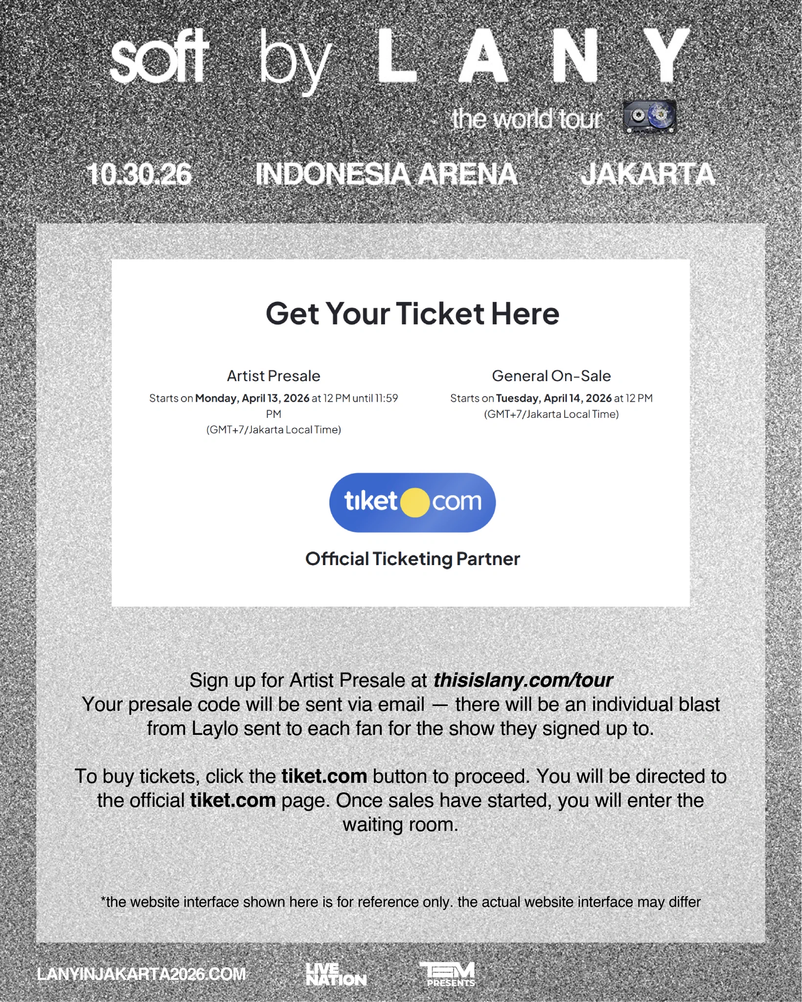TEM PRESENTS on X: "(1/2) Here’s how to get your tickets for ...