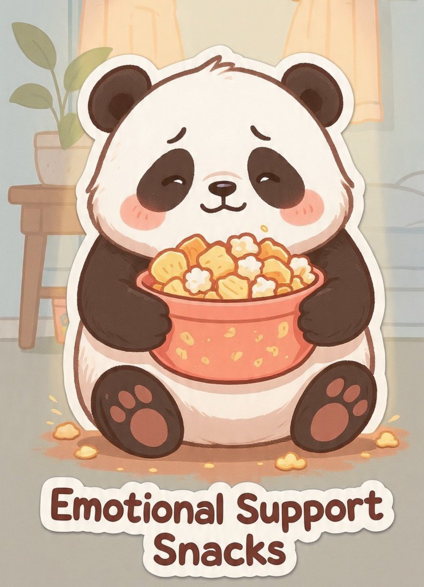 utsavdigitalart's tweet photo. Cute Panda – Emotional Support Snacks

#cutepanda #pandalover #kawaiianimal #emotionalsupport #snacklover https://t.co/vKaFgog1sq