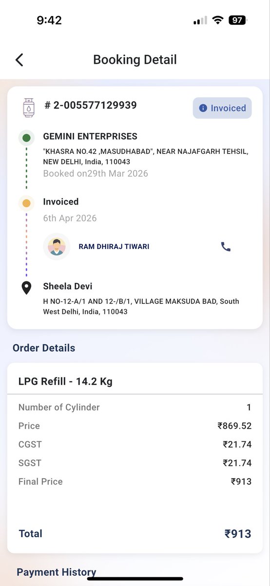 sunilsam016's tweet photo. Booked Indane LPG cylinder on 29-03-2026 but still not delivered.
Govt says no shortage, but we in Delhi are not getting supply. Then how will migrant families manage?
Please don’t mislead people ground reality is different.
@IndianOilcl @IndaneSupport @MoPNG_eSeva @PetroleumMin https://t.co/LyKWS0VxIa