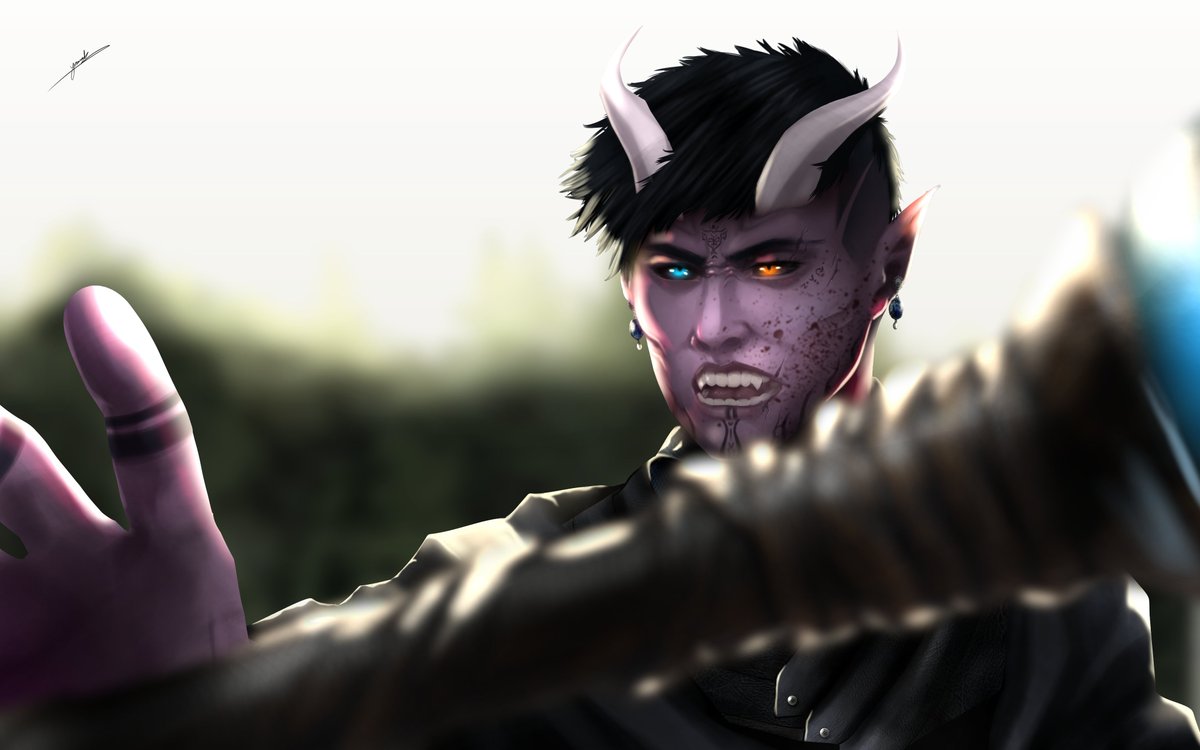 Com cajado ou sem cajado?

Artwork novo do Ethan, by the way :v

#OC #DnD