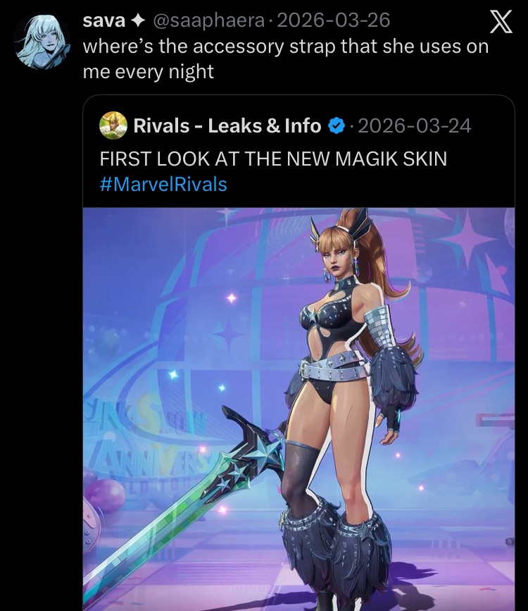 People Down Bad For Marvel Rivals Characters tweet media