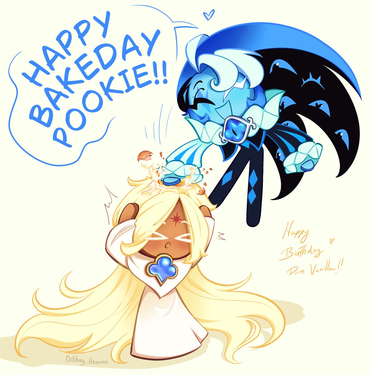 Dilibay_Heaven's tweet photo. HAPPY BAKEDAY!!! 🍦🎂🎉🎁 

In my country smashing an egg on your head on your birthday is good luck! (sorry babe)
#PureVanillaCookie #CRK 🎭🍦 https://t.co/myYlIkSOXF