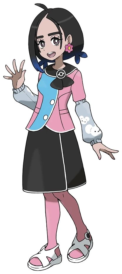 i don't like pokemon champions but i do like the lil lesbian who greets you at the desk and cheers you on she's cool