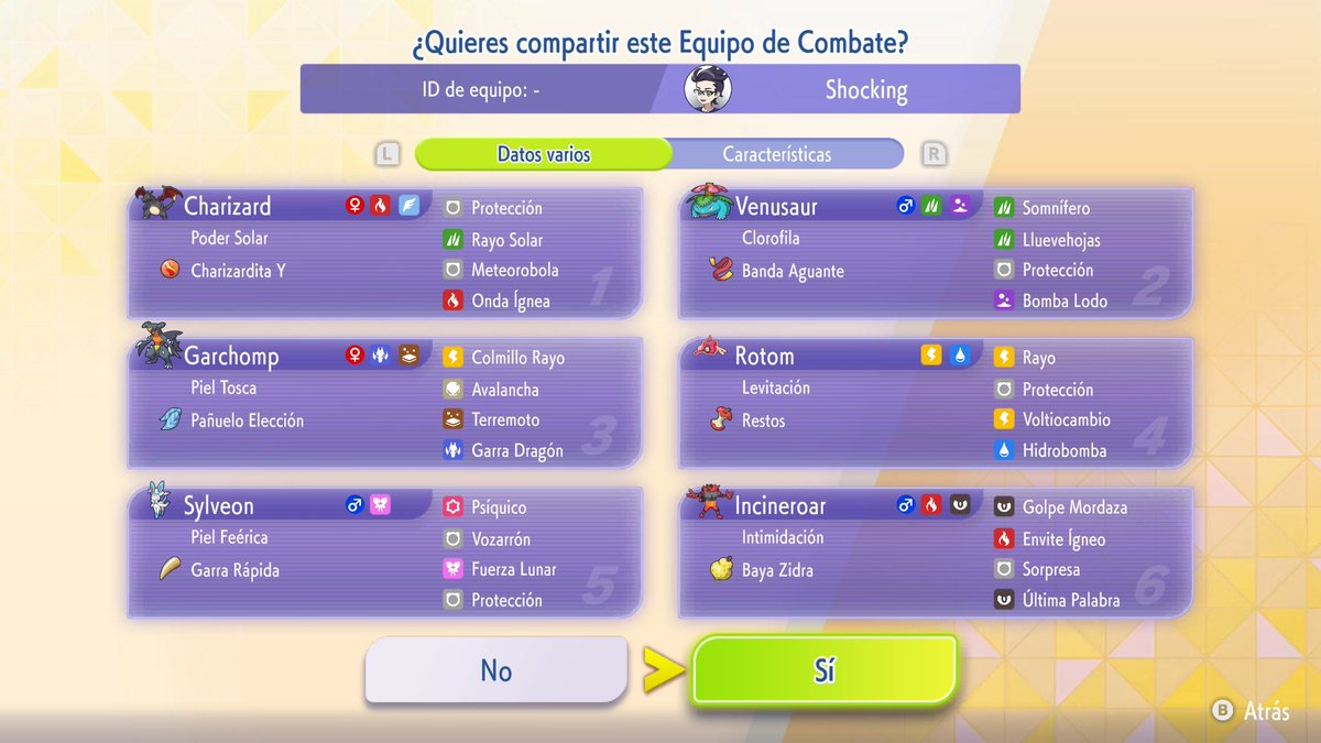 _Pomele_'s tweet photo. Este equipin me está dando muy buenos resultados en champions, en el día 1 del juego hice un 10-1, el sylveon va volando https://t.co/lGEhPFDW8N