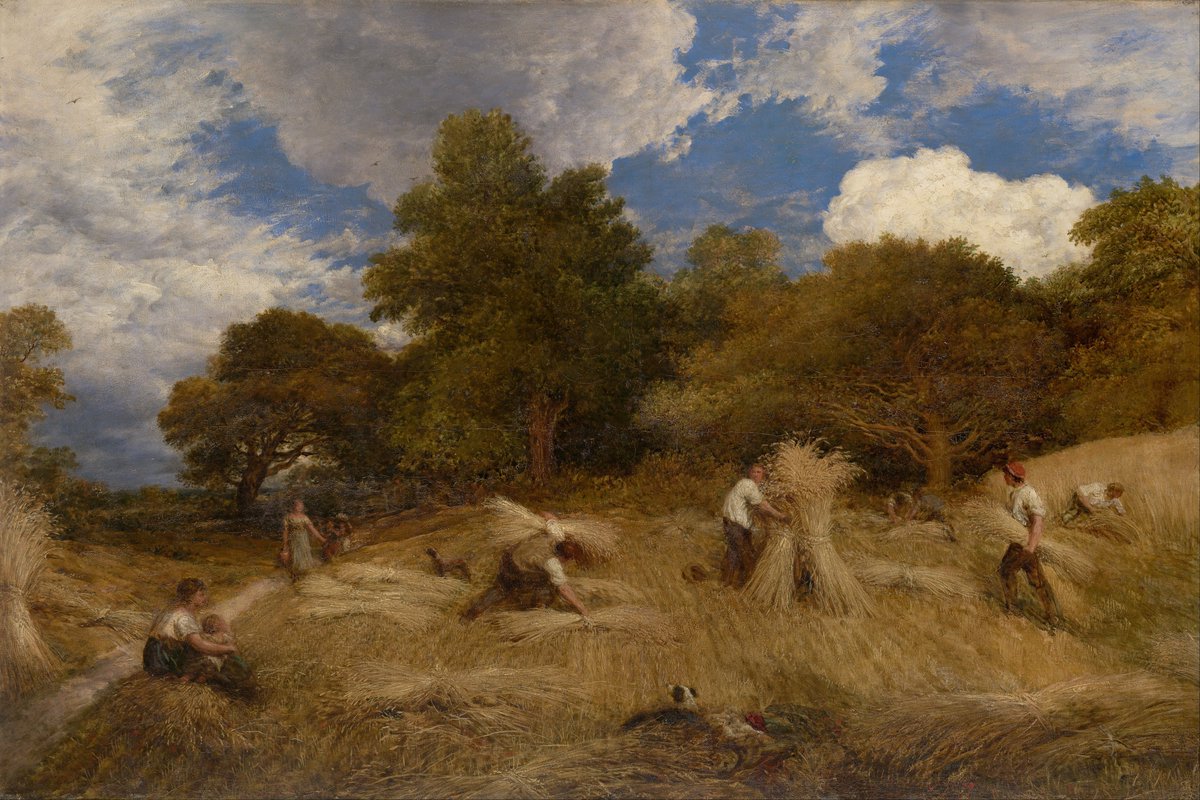 DailyClassicArt's tweet image. John Linnell - "Wheat" (1860)