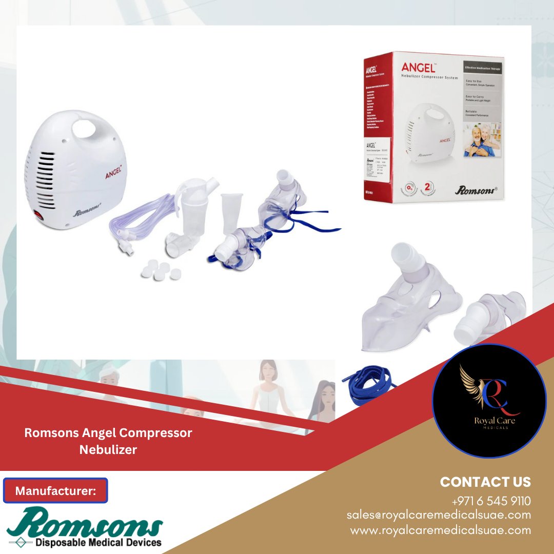 royalcareuae's tweet image. Breathing made easier, care made better 🤍

Angel Compressor Nebulizer by @romsonsofficial  — designed for efficient, reliable, and comfortable respiratory therapy. A trusted solution for everyday care and better living.

#Romsons #RomsonsInternational #Nebulizer #RespiratoryCare