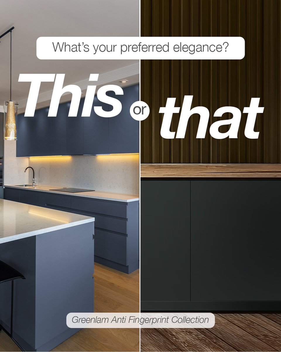 Greenlam01's tweet image. Greenlam Anti-Fingerprint Laminates—where subtle aesthetics meet high performance, across every style of elegance.

 Featured Laminates: 9857 AFX Country Blue &amp;amp; 9859 AFX Seaweed Green

Discover more by clicking here: bit.ly/3NEfLxX

#GreenlamLaminates #AntiFingerprint