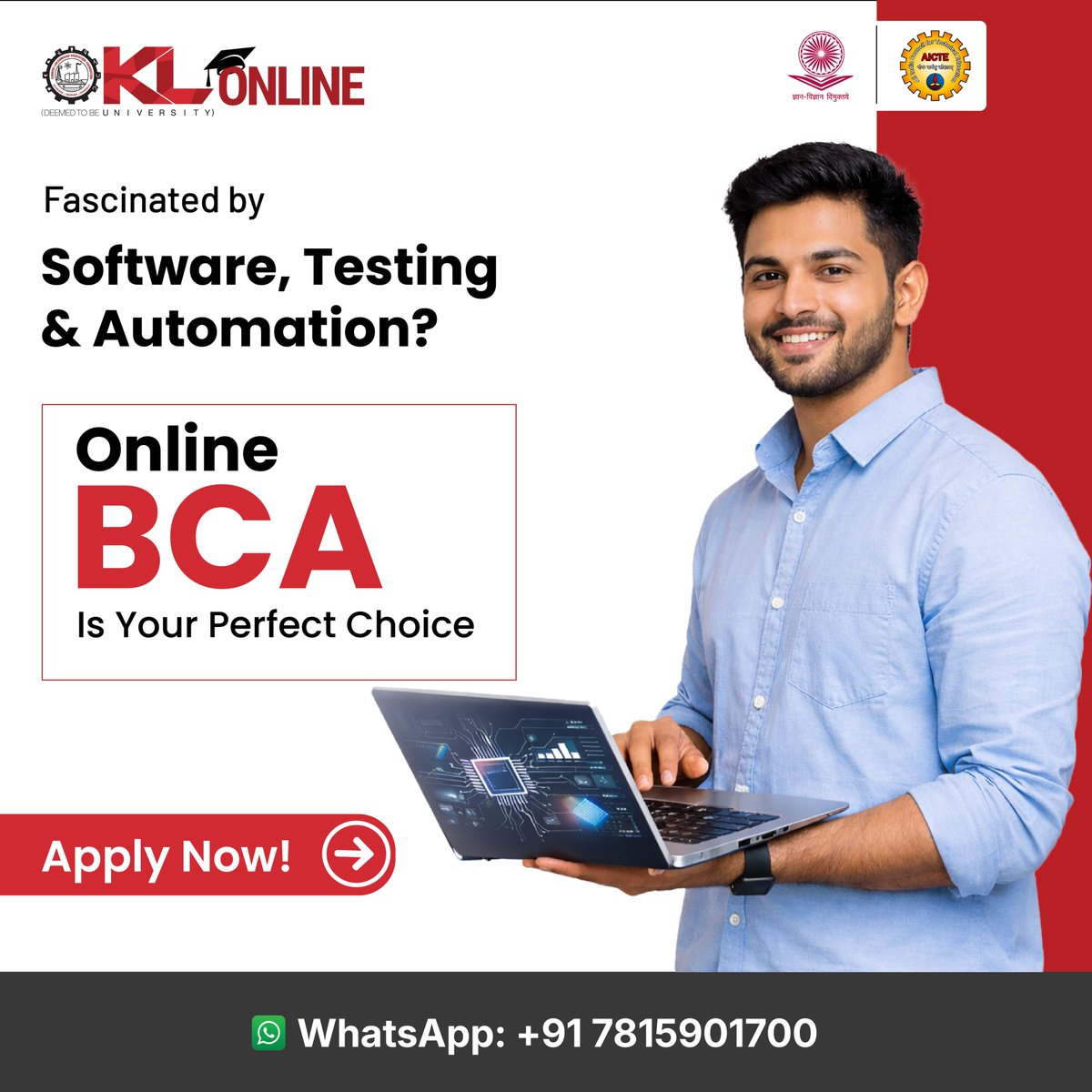 klu_online's tweet image. The future is the age of semiconductors. Enroll in an online BCA to acquire mastery that will transform your life.

#onlinebca #onlinedegree #WorkingProfessionals #softwaredeveloper