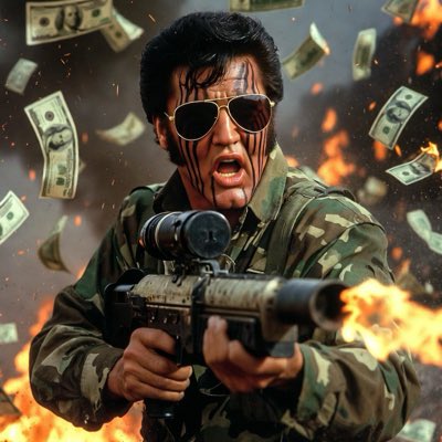 Elvis part en guerre tweet media