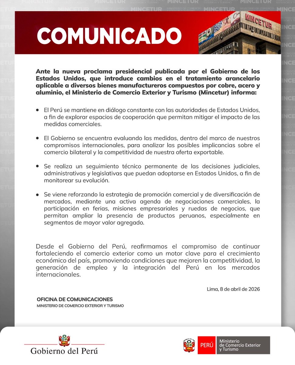 MINCETUR 🇵🇪 tweet media