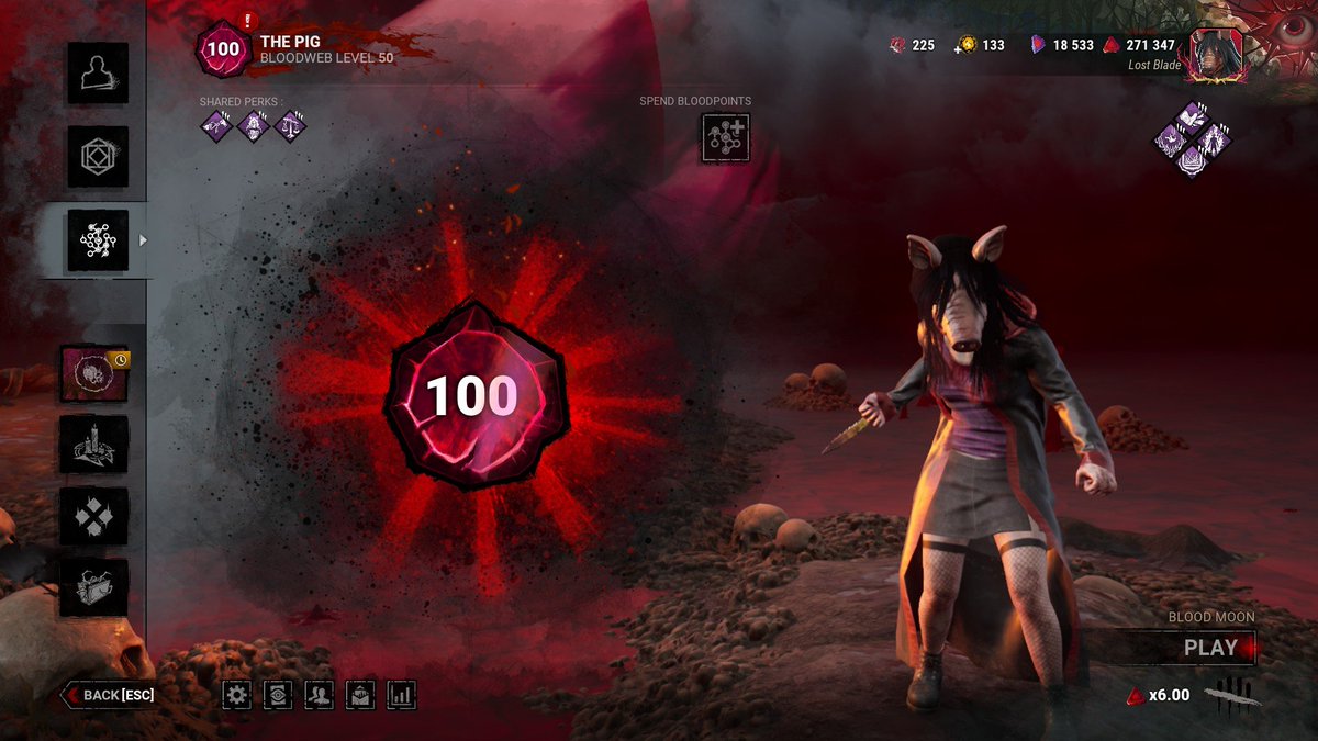 4/8/26
Feels good to finally have her at P100 after all this time the grind is finally over
She's my main and favorite killer and I love Saw this brings me so much joy to finally have her at P100