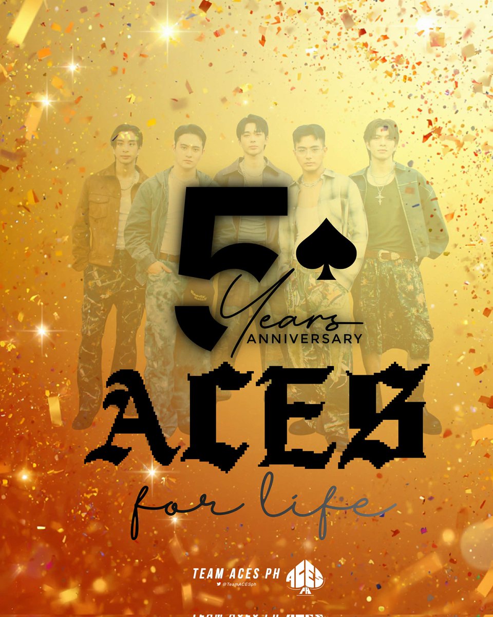 It feels like just yesterday when #BGYO gave us our fandom name.

From that moment to now, we’ve grown, supported, and stayed together through everything. Years may have passed, but the love, loyalty, and bond only got stronger.

Happy  Anniversary, ACEs! ♠️

HAPPY ANNIV ACE5