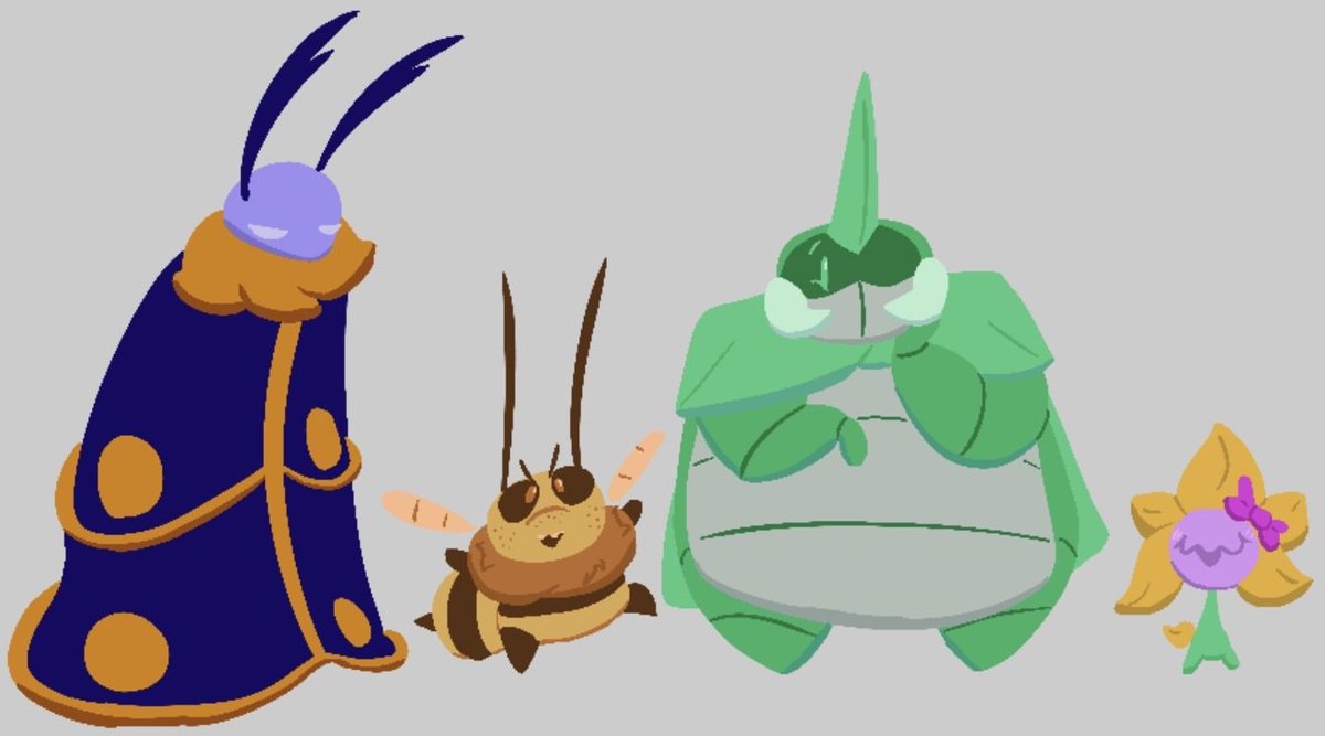 SooplaleBugman's tweet photo. team snakemouth! #bugfables #art https://t.co/DChdMpPSmY