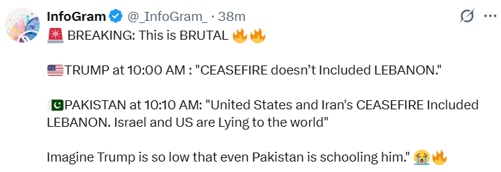 Just_Browsingx's tweet photo. @ItsBouquet Can someone also tell her that Lebanon was, as per Pakistan, where the deal was negotiated. https://t.co/s8uQKOhntc