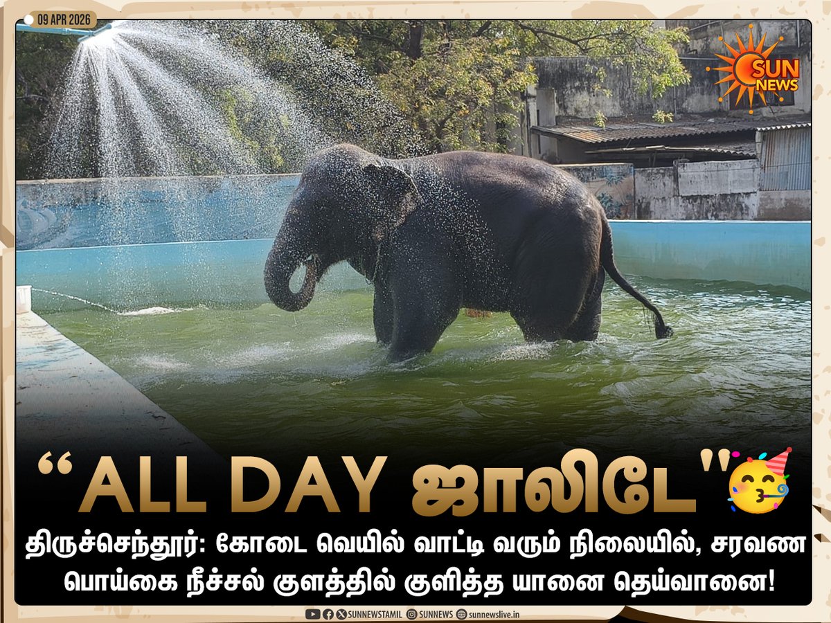 sunnewstamil's tweet image. #Photos | சரவண பொய்கையில் நீராடும் தெய்வானை!

#SunNews | #Elephant | #Thiruchendur