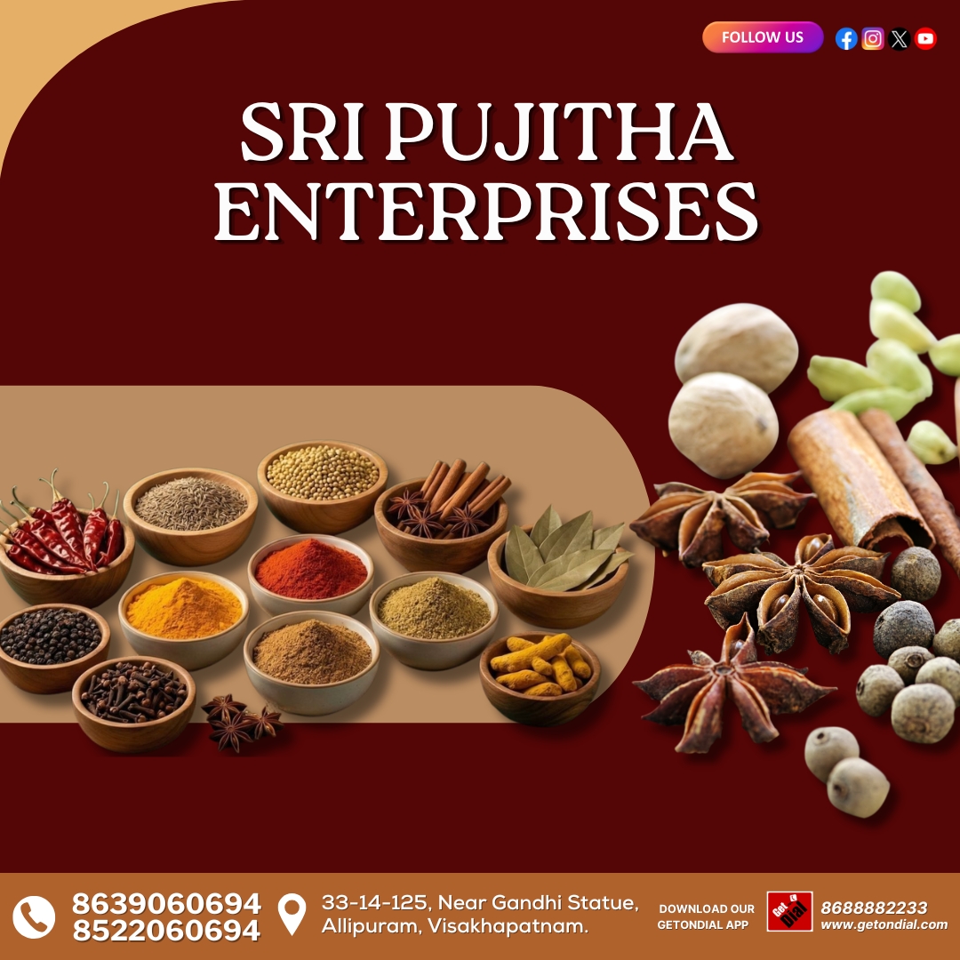 S_Getondial's tweet photo. Sri Pujitha Enterprises – Premium Garam Masala &amp; Raw Spices 🌿

https://t.co/c5sjbz0muf https://t.co/w1xZVZN8Af