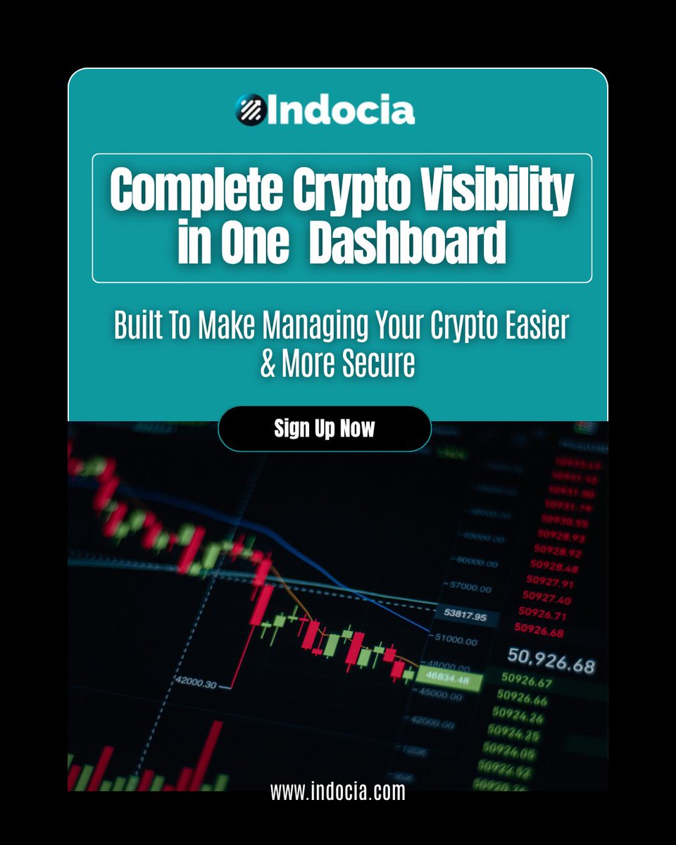 indocia_'s tweet photo. 📊 See all your crypto in one place with a dashboard built for clarity and control.

Visit us: https://t.co/X7IqiqUXTc

#Indocia #Crypto #Blockchain #Web3 #CryptoDashboard #Fintech #CryptoSecurity #Indocia https://t.co/X00wh7CQ1J