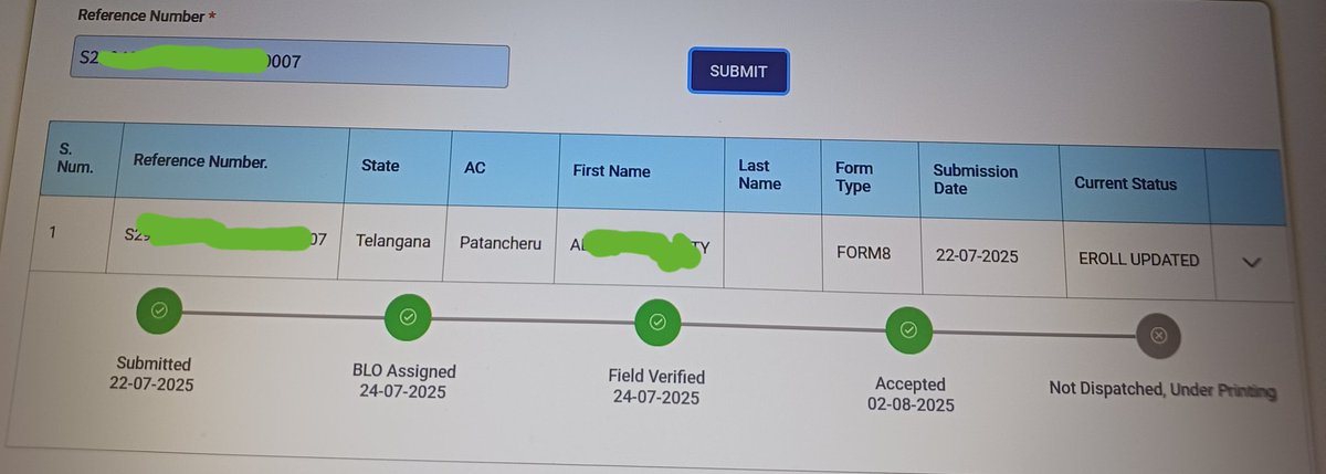 abee8705's tweet photo. @SpokespersonECI @ECISVEEP Respected Madam/Sir, I have submitted my application for new voter ID card since last year but still haven't received it even though application has been accepted.After raising complaint, I'm being asked to file for replacement of epic (Form8). Pls help https://t.co/NjOhrolQFn