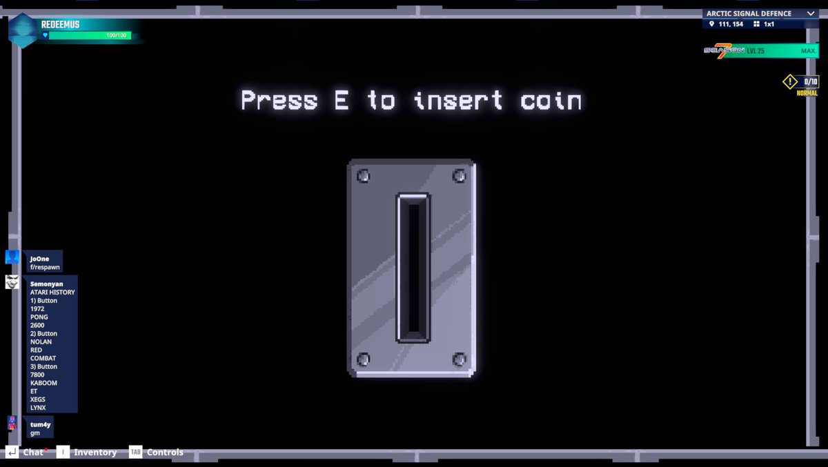 Redeemus777's tweet photo. Got any change? Coin insert screen captured in The Sandbox Season 7. @TheSandboxGame  https://t.co/K5eyGblKSp #Season7 https://t.co/fzY63AEN3x