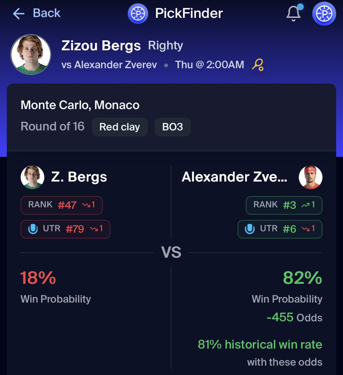 PickFinder tweet media