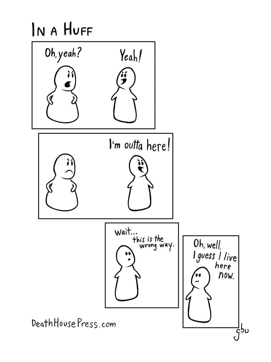 GeoffreyMe's tweet image. In a Huff
by gbu

#huff #wrongway #oops 

DeathHousePress.com