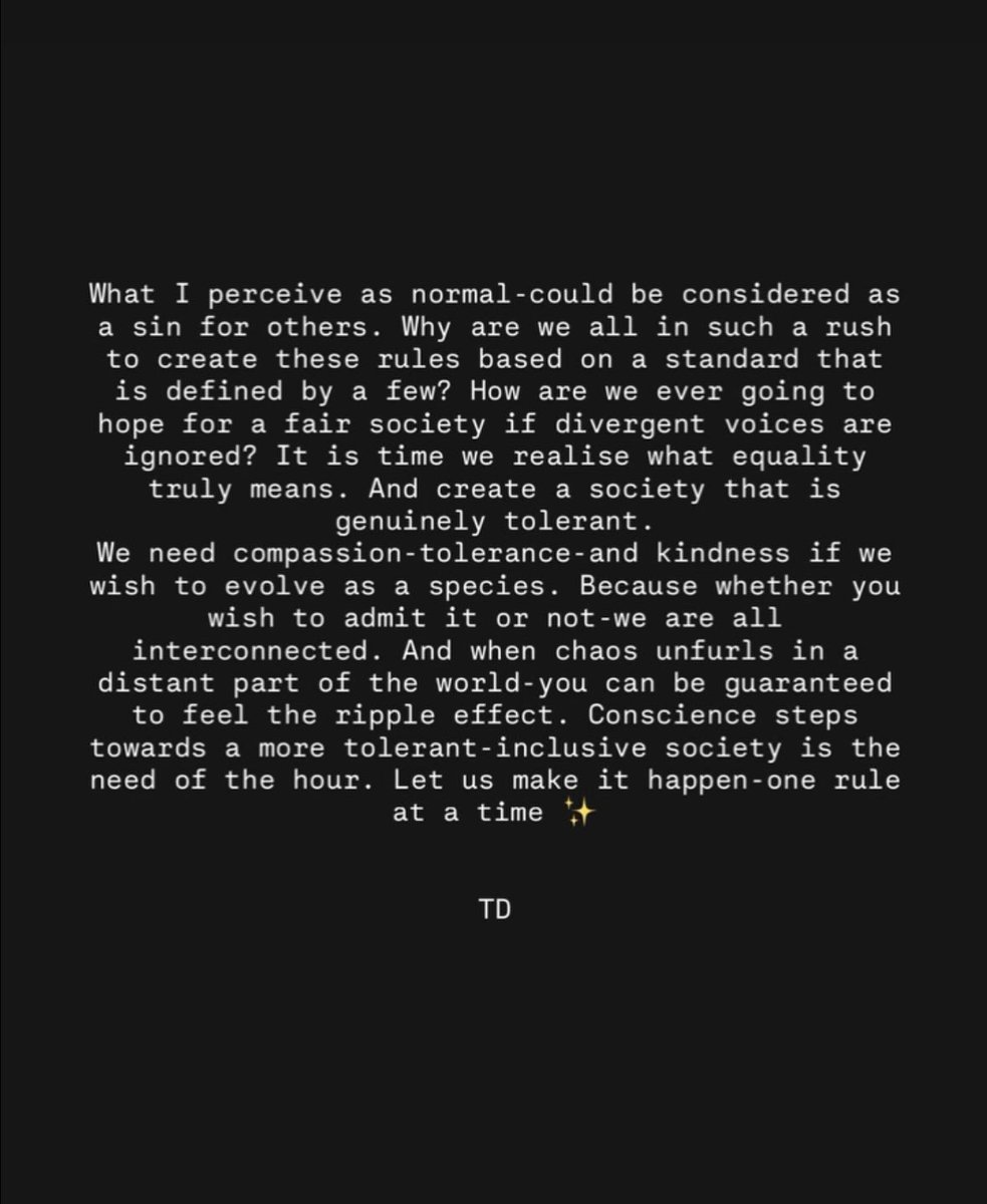 TrishTrishna's tweet photo. #normal #humanity #compassion #tolerance #rules https://t.co/xAGco0Sz3V