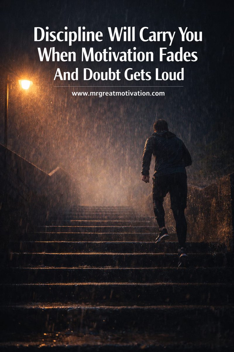 Motivation fades.

Discipline stays.

If you rely on how you feel, you will stop.

If you rely on what you do, you will move forward.

Act anyway.

That is where progress lives.