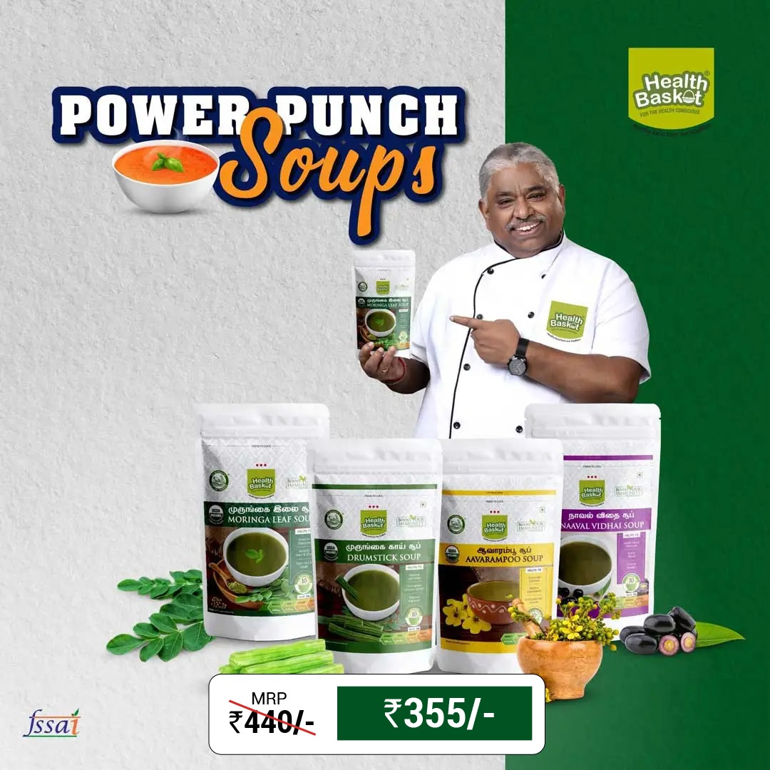HealthBasketIND's tweet image. Health Basket "Healthy Herbal Soup" Combo  Offer
- Moringa leaf soup
- Drumstick soup
- Aavarampoo soup
- Naval vidhai soup

Mrp: ₹ 440
Offer Price: ₹ 355

Order Now
healthbasketonline.com
Call - +91 97159 01111
WhatsApp - +91 97909 33606
#HealthyHerbalSoup #ComboOffer