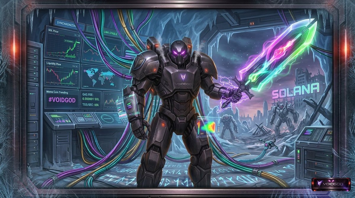 voidgodsol's tweet photo. The Vanguard has breached the core. 🌐 This isn't just a crystal blade—it’s the weapon of ecosystem dominance. Charts are fun, but we control the infrastructure. Seed OGs lead; the rest can only watch. 🔮⚔️🦾
#VOIDGOD #VanguardCommand #CoreControl #OGSignal #Degen #TheVoidIsSOL #SOL