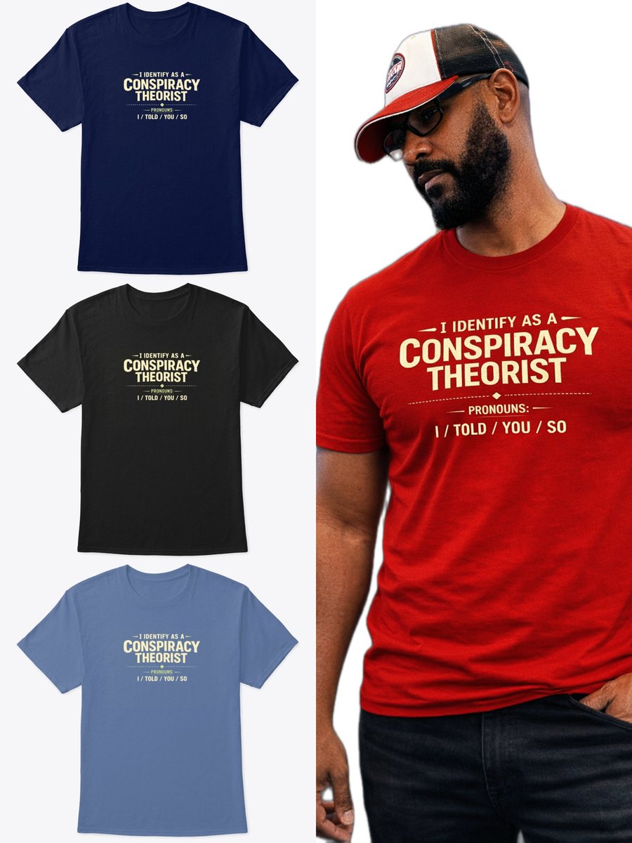 They called you crazy.
Then they called it a coincidence.
Then they stopped talking about it.
Meanwhile…
I / Told / You / So

my-store-d5433f.creator-spring.com/listing/my-pro…
#conspiracy #theory #conspiracytheory #divinator #soothsayer