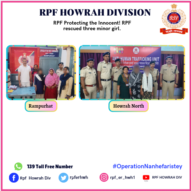 #OperationNanhefaristey RPF Protecting the Innocent! RPF rescued three ...