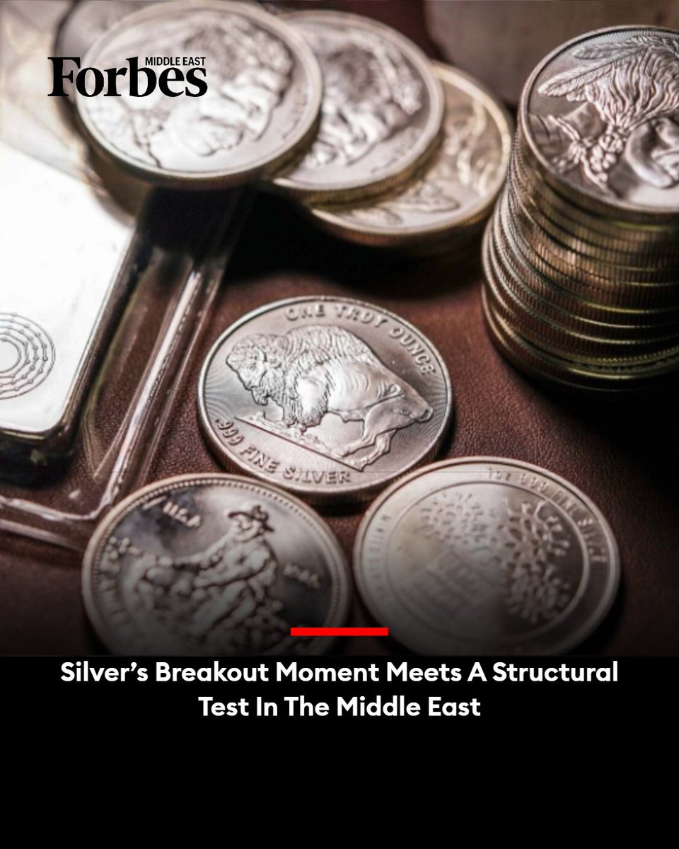 Forbes_MENA_'s tweet image. #Gold has long been the Middle East’s default store of value, cultural touchstone, and generational inheritance. But as prices hit historic highs, a quieter metal is gaining ground. Does #silver’s rise reflect a structural shift or a cyclical opportunity?

#Forbes

For more