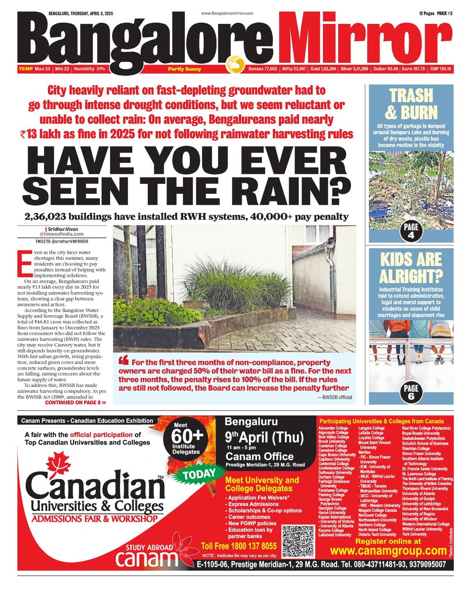 BangaloreMirror's tweet image. Today's Bangalore Mirror, Front Page. Grab a copy, #Bengaluru #Bangalore or check out at epaper.timesgroup.com