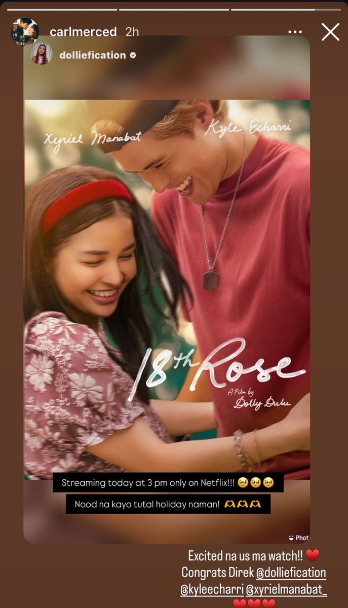 kylekkonly's tweet image. Supportive☺️
Direk Jason Paul Laxamana and Mama Carl Dela Merced nla Kyle❤️

#18thRose #KyleEcharri #XyrielManabat