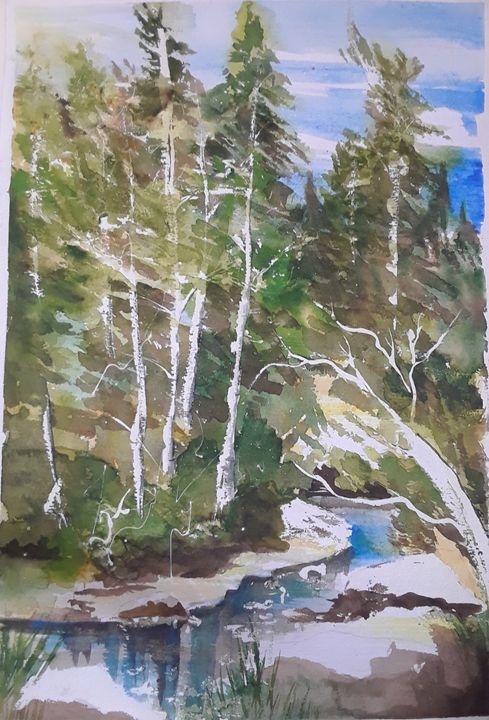 modestohart77's tweet photo. Art of the Day! "Backwoods Creek Scene". Buy at: https://t.co/Ets4s6fHnq https://t.co/8roReUeplX