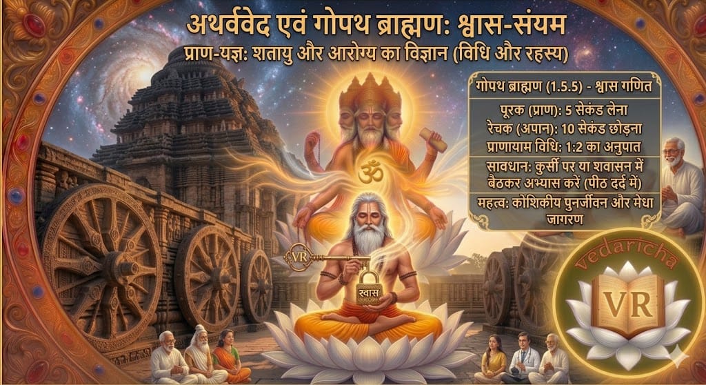 VedaRicha's tweet image. #शतायु 
क्या श्वास ही आपकी आयु की पूंजी है?

पिकोसेकंड की सूक्ष्मता से 'शतायु' होने का वेदों का अद्भुत विज्ञान, गोपथ ब्राह्मण का रहस्य और श्वास नियंत्रण की विधि को विस्तार से समझने हेतु मेरा ये ब्लॉग पढ़ें:
👇
vedaricha.blogspot.com/2026/04/blog-p…

#VedaRicha #Yoga #Health #VedicScience