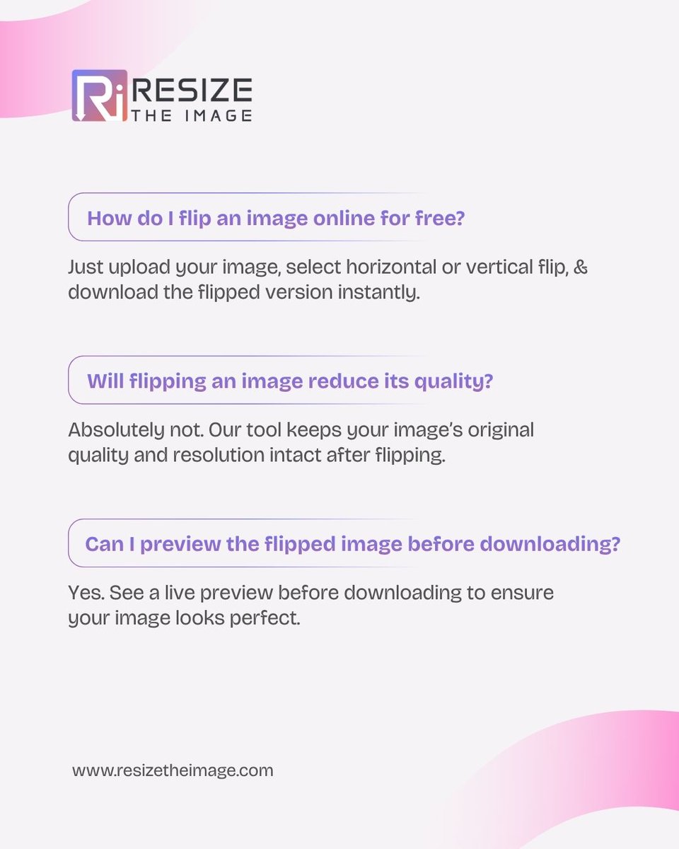 resizetheeimage's tweet photo. Flip Your Images in Seconds with Resize The Image 🔄

Ready to flip the perfect shot?

Try it now 👉 https://t.co/MoeTzsFyU4

#imageflip #mirrorimage #photoeditingtools #imagetools #onlineediting #digitaltools #contentcreation #creativetools #quickediting #exploremore #trynow https://t.co/f4m7S6cRxi