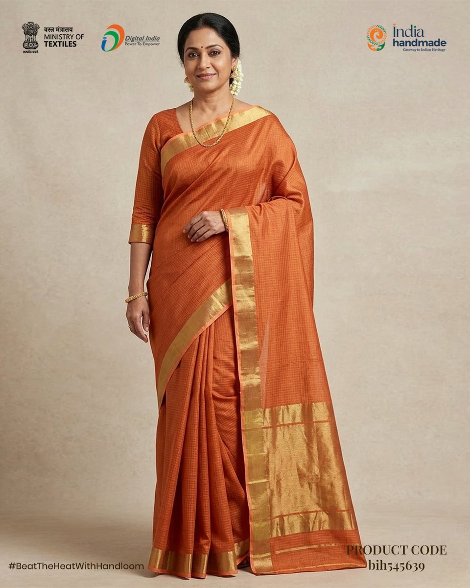 Indiahandmade_'s tweet image. Light as air and full of tradition, these handloom sarees are designed for comfort without compromising on style. Perfect for long sunny days and easy evenings

🌿
Buy now at Indiahandmade.com.

#Indiahandmade #SupportArtisans #HandloomIndia #VocalForLocal #MadeInIndia